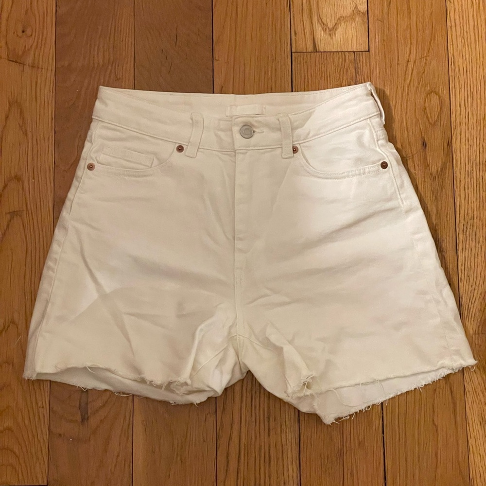 Zara White Jean Shorts for Women